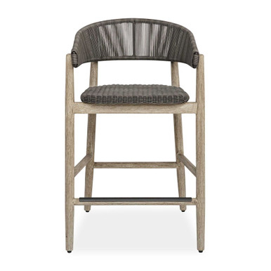 Dermott Outdoor Counter Stool 37.3 Inch Tall X 22.6 Inch Wide by Uttermost - 51246