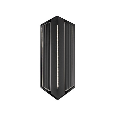 Outlook 7W 2 LED Outdoor Wall Mount 18.13X2.5 Inch Wide by Schonbek Beyond - BWSW58618-BK