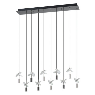 Comareira 28W 10 LED Pendant 6.02 Inch Tall and 5.71 Inch Wide by Eglo - 390494A