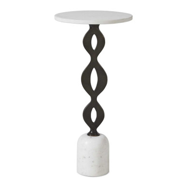 Ila Round Drink Table 24 Inch Tall and 12 Inch Wide by Uttermost - 51173