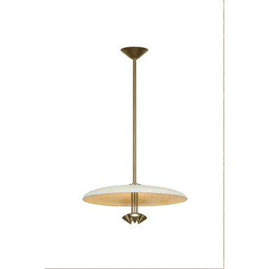 Garth 17W 3 LED Pendant 7.75 Inch Tall and 20 Inch Wide by Troy - F2820-PBR/WTW