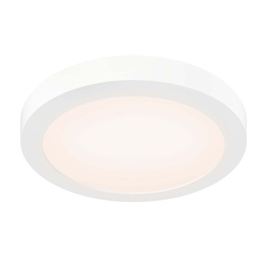 Prime 14W 1 LED Coastal Rated Flush Mount 0.9 Inch and 9 Inch Wide by DALS - FMP09-CC-CR-WH