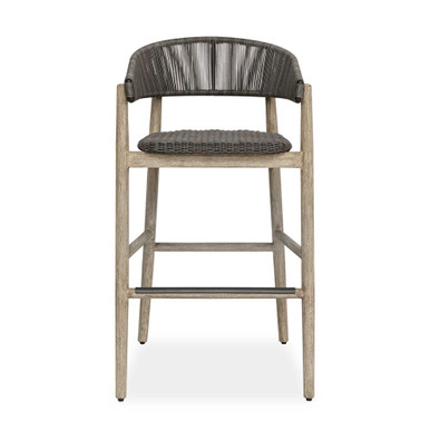 Dermott Outdoor Bar Stool 41.3 Inch Tall and 22.6 Inch Wide by Uttermost - 51247