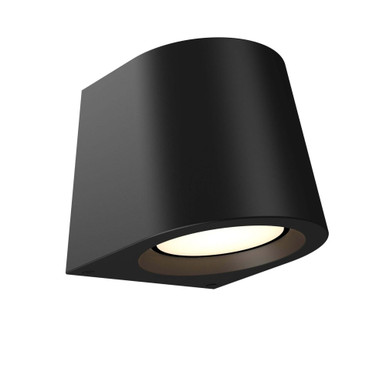 Shield 24W 1 LED Outdoor Wall Sconce 7 Inch Tall and 6.79 Inch Wide by DALS - DSWC07-CC-V-BK