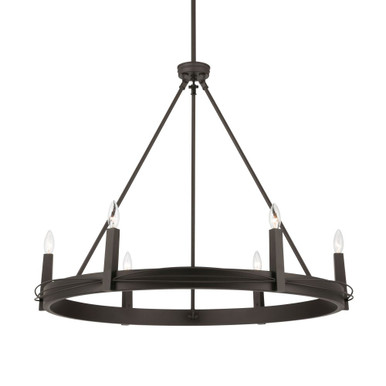 Dalvor 6 Light Pendant 29.5 Inch Tall and 36 Inch Wide by Minka Lavery - 12418-860