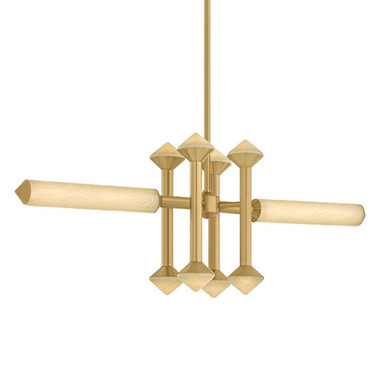 Hydra 41W 10 LED Linear Pendant 18 Inch Tall and 47.75 Inch Wide by Corbett - 565-10-VB