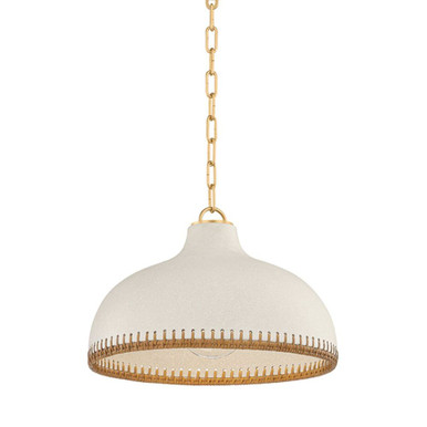 Southfields 1 Light Pendant 10.75 Inch and 16.25 Inch Wide by Hudson Valley - 5317-AGB/CCP