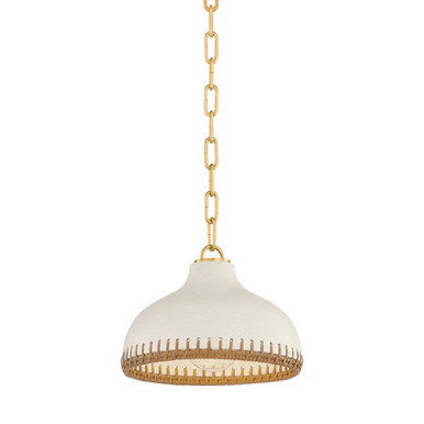 Southfields 1 Light Pendant 7.5 Inch and 10.25 Inch Wide by Hudson Valley - 5314-AGB/CCP