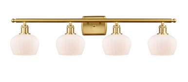 Fenton 4 Light Bath Vanity 8.5 Inch Tall and 36.5 Inch Wide by Innovations - 516-4W-SG-G91