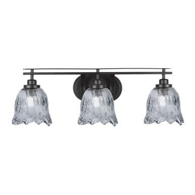 Odyssey 3 Light Bath Bar 9.75 Inch Tall and 28.75 Inch Length by Toltec - 2613-975-2875