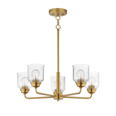 Acadia 5 Light Chandelier 8.5 Inch Tall and 26 Inch Wide by Maxim - 12266CDNAB