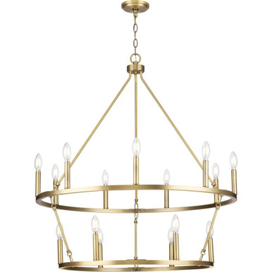 Gilliam 15 Light Chandelier 38.37 Inch Tall and 35.5 Inch Wide by Progress - P400315-163