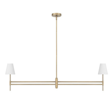 Camelia Stem 2 Light Linear Chandelier 14 and 53 Inch Length by Hunter Fans - 13252