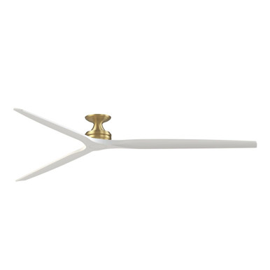 Spitfire Flush Ceiling Fan 9.65 Inch Tall and 96 Inch Wide by Fanimation - FPD6721BBS-96MW-F