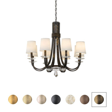Catalena 8 Light Chandelier 30 Inch and 31 Inch Wide by Schonbek Signature - S88608