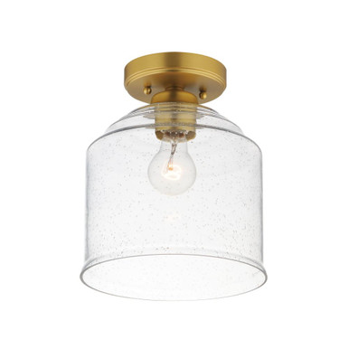 Acadia 1 Light Semi Flush Mount 10.75 Inch Tall and 8.75 Inch Wide by Maxim - 12270CDNAB