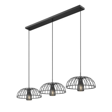 Valencia 3 Light Linear Chandelier 9.75 Inch Tall X 16 Inch Wide by Z Lite - 623P16-3L