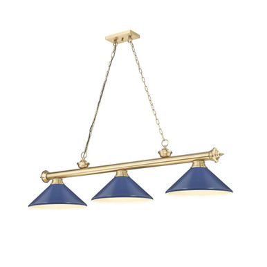 Cordon 3 Light Billiard 14.5 Inch Tall and 14 Inch Wide by Z Lite - 2306-3-BILL-MSHADE