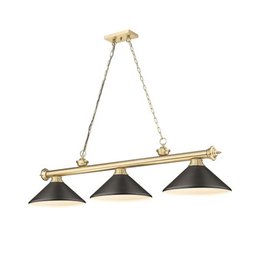 Cordon 3 Light Billiard 14.5 Inch Tall and 14 Inch Wide by Z Lite - 2306-3-BILL-MSHADE_1