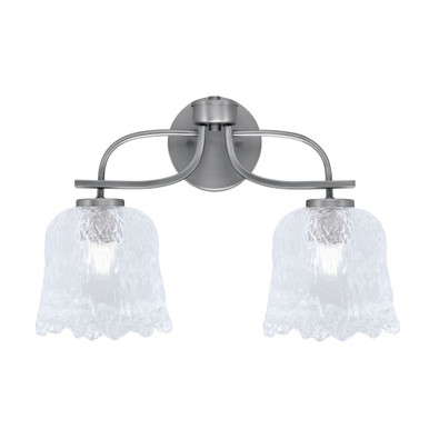 Cavella 2 Light Bath Bar 12.5 Inch Tall and 18.25 Inch Length by Toltec - 3912-125-1825