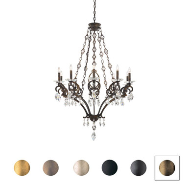Tamerlaine 10 Light Chandelier 50 Inch X 34 Inch Wide by Schonbek Signature - S92610