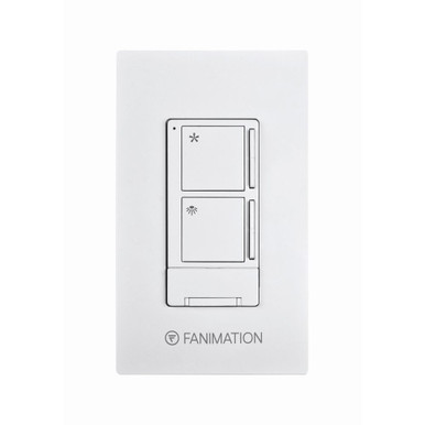Accessory 3 Fan Speeds and Light Wall Control with Receiver By Fanimation - WR506WH