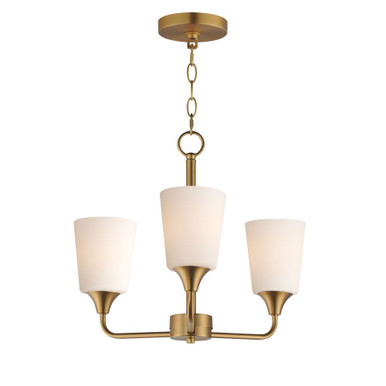 Hudson 3 Light Chandelier 15.25 Inch Tall and 19.75 Inch Wide by Maxim - 12873