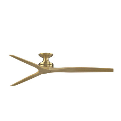 Spitfire 3 Blade Flush Ceiling Fan 9.65 Inch and 72 Inch Wide By Fanimation - FPD6721BBS-72N-F