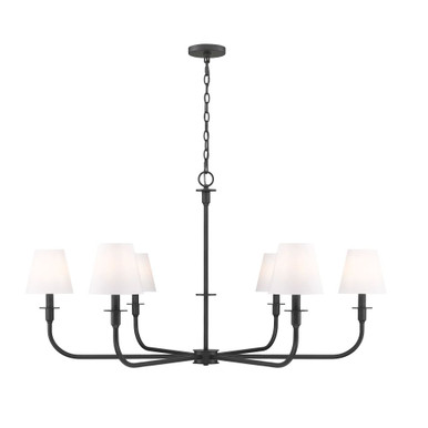 Tova 6 Light Chandelier 26.5 Inch Tall and 48.75 Inch Wide by Z Lite - 3049-45