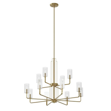 Kimrose 12 Light Chandelier 32.5 Inch Tall and 40.5 Inch Wide by Kichler - 52412