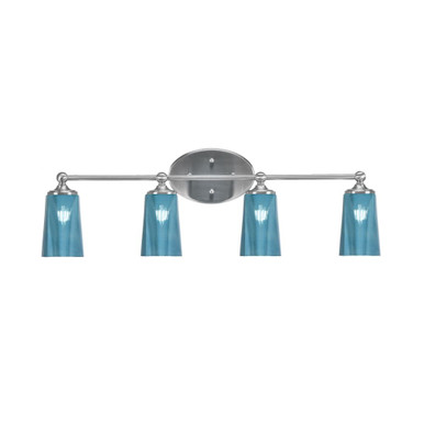 Capri 4 Light Bath Bar 10.25 Inch Tall and 30 Inch Length by Toltec - 5914-1025-30