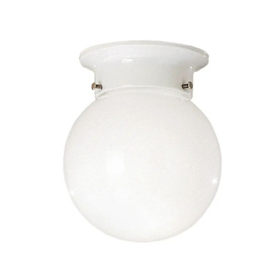 Ceiling Space 1 Light Flush Mount 7 Inch Tall and 5.75 Inch Wide by Kichler - 216WH