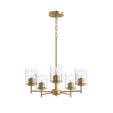 Replay 5 Light Chandelier 20.25 Inch Tall and 21 Inch Wide by Progress - P400480