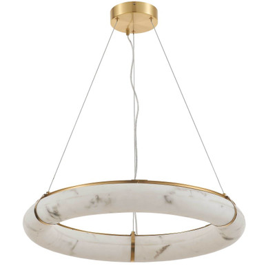 Reuben 63W 1 LED Pendant 3.75 Inch Tall and 27 Inch Wide by Dainolite - RBN-2768LEDP