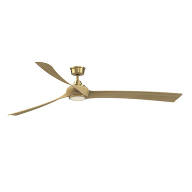 Wrap Custom 3 Blade Ceiling Fan with Light Kit 84 Inch Wide By Fanimation - FPD8531BS-84N-LK