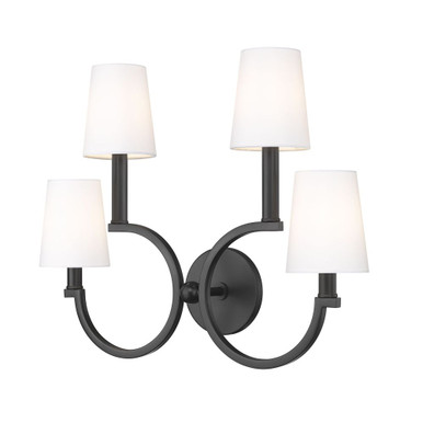 Cordelia 4 Light Wall Sconce 16.25 Inch Tall and 20.5 Inch Wide by Z Lite - 2016-4S