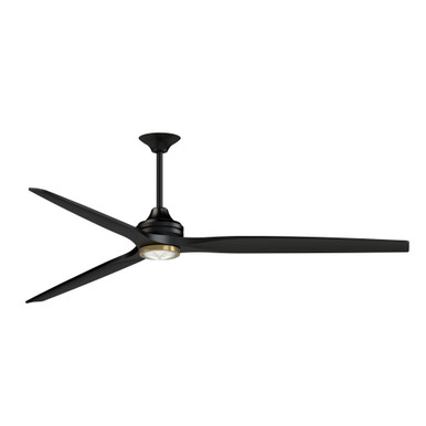 Spitfire 3 Blade Ceiling Fan with LightKit 21.08X84 Inch Wide By Fanimation - FPD6721BBL-84BL-LKBBS