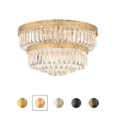 Alina 12 Light Flush Mount 12.5 Inch X 21.5 Inch Wide by Schonbek Signature - S47612