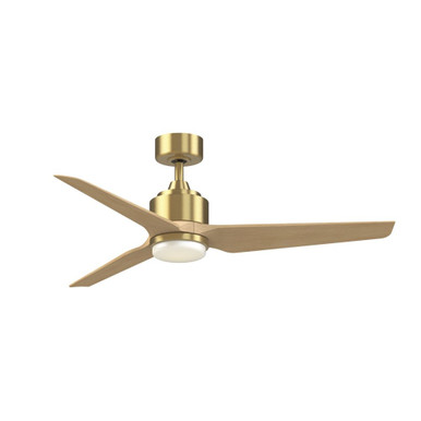 TriAire Custom 3 Blade Ceiling Fan/Light Kit 60 Inch Wide By Fanimation - FPD8514BS-60NW-LK