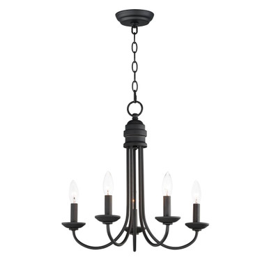 Logan 5 Light Pendant 19.5 Inch Tall and 21 Inch Wide by Maxim - 10345BK