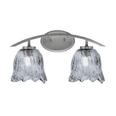 Kurve 2 Light Bath Bar 10.25 Inch Tall and 18.25 Inch Length by Toltec - 3722-1025-1825