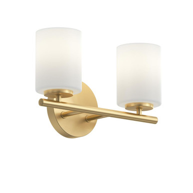 Replay 2 Light Etched Bath Vanity 8.25 Inch Tall and 13 Inch Length by Progress - P2158-191