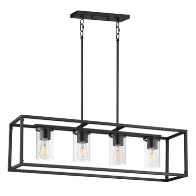 Lateral 4 Light Linear Pendant 10 Inch Tall and 9.25 Inch Wide by Maxim - 10288CL