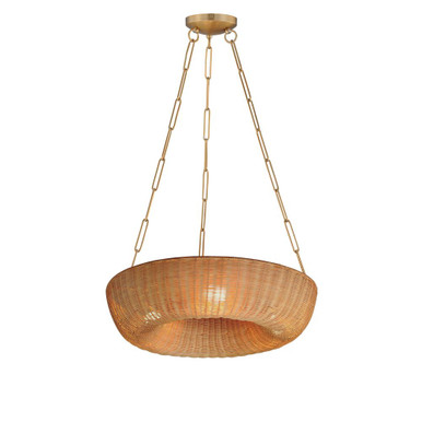 Bower 3 Light Ring Pendant 35.5 Inch Tall and 24 Inch Wide by Maxim - 14312NANAB