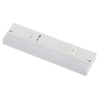 5.79W 1 LED Under Cabinet 3.1 Inch Wide and 12 Inch Length by Quorum - 909-12-8