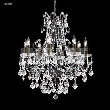 Charleston 8 Light Chandelier 30 Inch Tall and 28 Inch Wide by James Moder - 40678BZ77