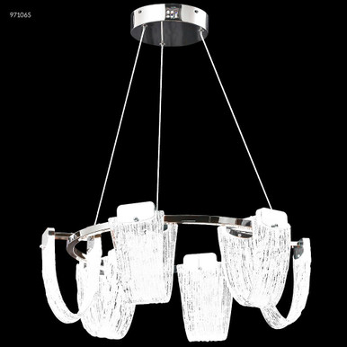 Crystal Lace 30W LED Chandelier 8 Inch Tall and 24 Inch Wide by James Moder - 97106S22LED