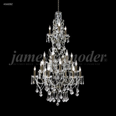 Charleston 21 Light Entry Chandelier 58 Inch X 33 Inch Wide by James Moder - 40682BZ77