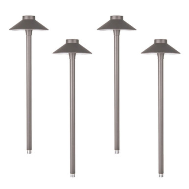 Tiki 6.5W 1 LED Path and Area Light (Pack Of 4) 22.13X6.56 Inch Wide by WAC - 6041-4