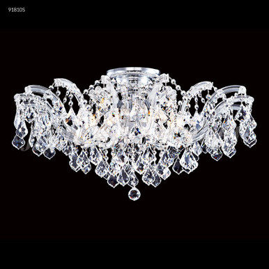 Maria Theresa Grand 8 Light Flush Mount 16 X 32 Inch Wide by James Moder - 91810